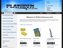 Tablet Screenshot of platinumvacuum.com